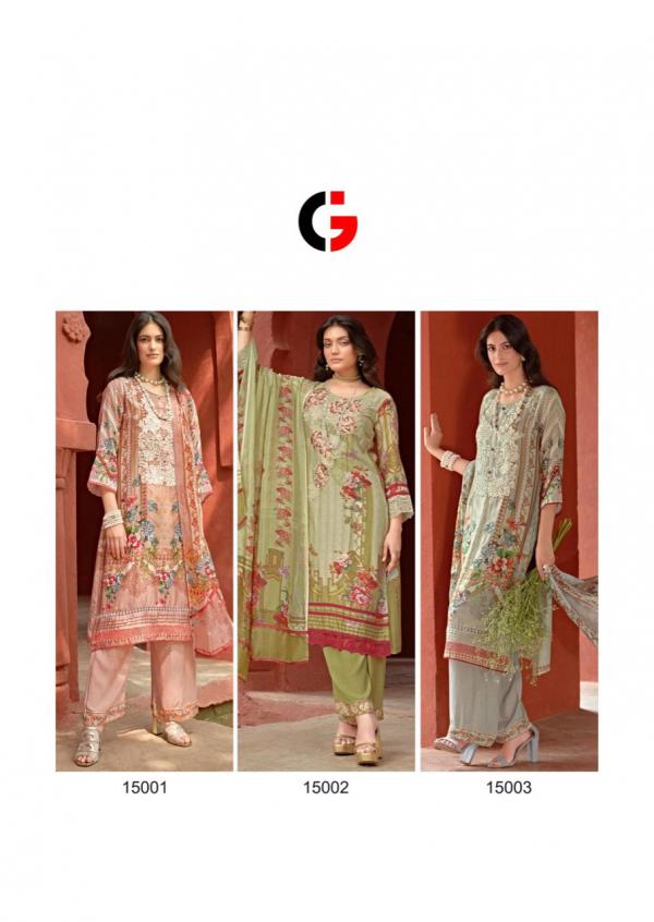 Gull Jee Mehreen Viscose Pashmina Digital Print Dress Material